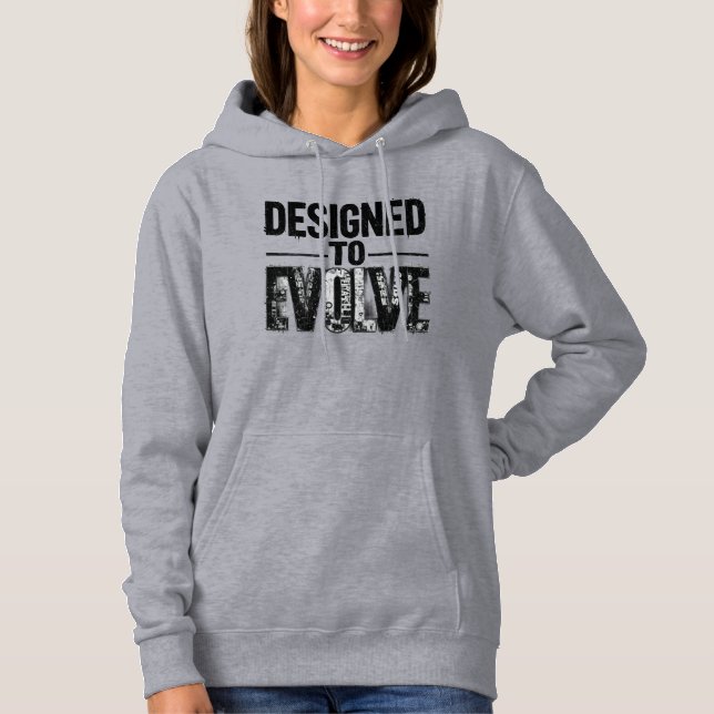 Sudadera Designed to Evolve Women Hoodie MotivationalGrowth (Anverso)