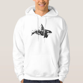 Sudadera Desintegración digital de orcas - Serie de ciberoc