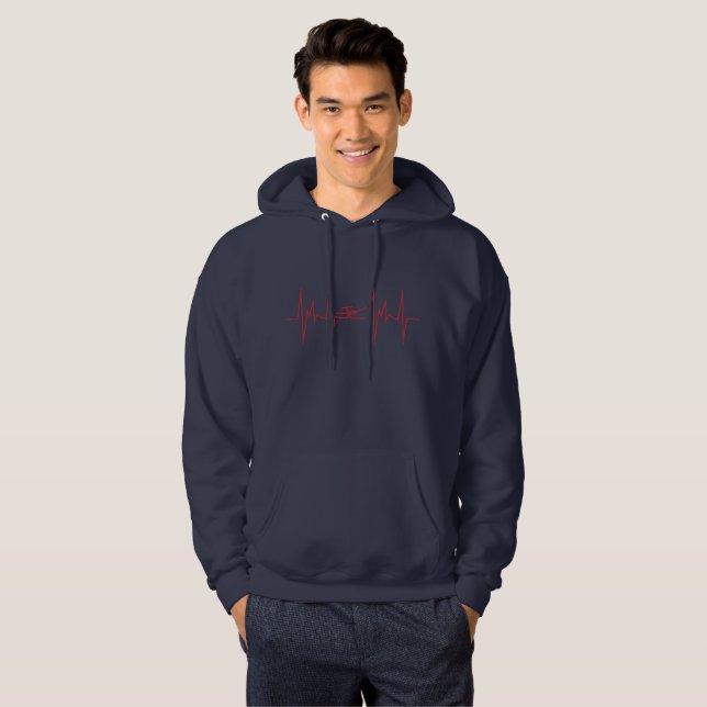 Sudadera deslizamiento del latido del corazón (Anverso completo)