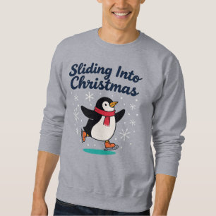 Sudadera Deslizándose en Navidad, Patinaje sobre Hielo Ping