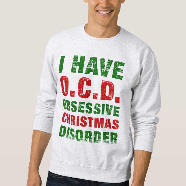 Sudadera Desorden obsesivo del navidad (Anverso)
