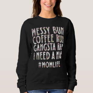 Sudadera Desordenado café corre rap de gangsta necesito una