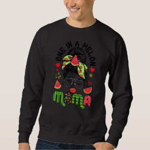 Sudadera Desordenado Un Bun En Melon Mama Watermelons Mujer
