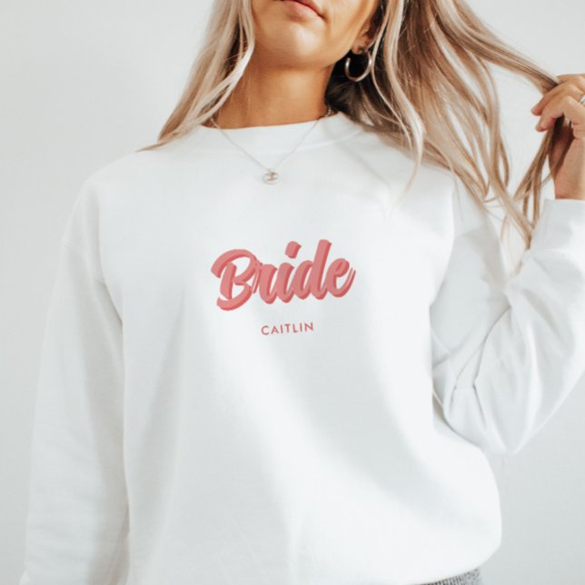 Sudadera Despedida de soltera de rosa personalizada 'Novia' (Subido por el creador)