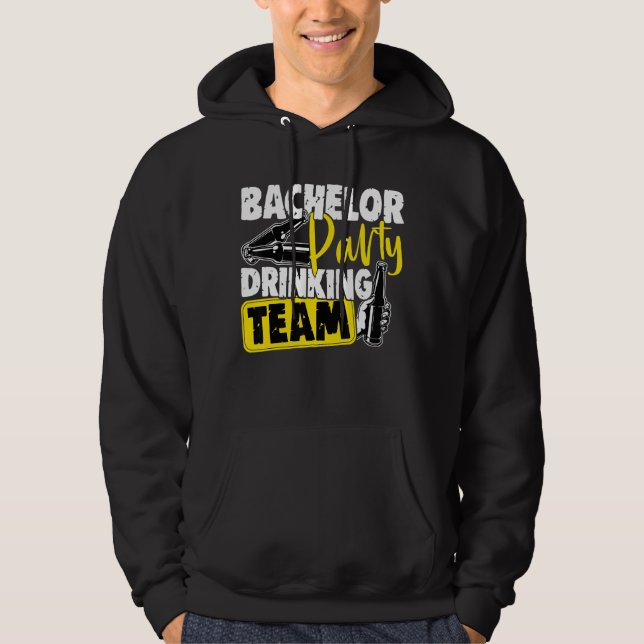 Sudadera Despedida de soltero de boda equipo de bebedores d (Anverso)