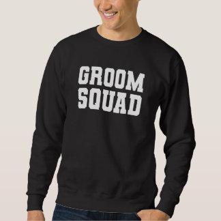 Sudadera Despedida de soltero del novio en cuclillas con la