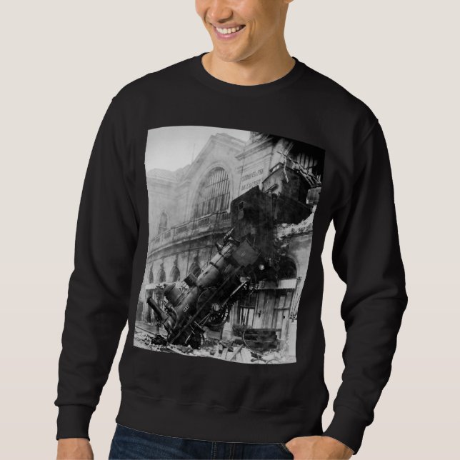 Sudadera Desperdicio de trenes en Montparnasse, desastre de (Anverso)