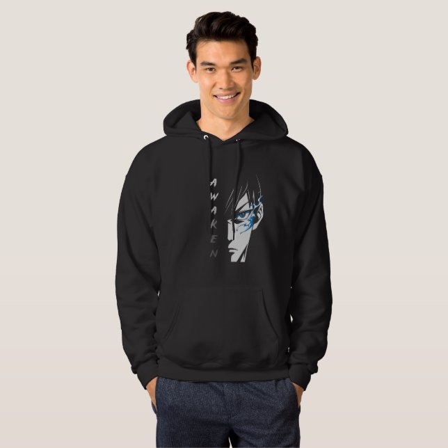 Sudadera DESPERTAR - Camiseta Anime de media cara (Anverso completo)