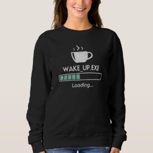 Sudadera Despertar Carga de Exe Barra de progreso y taza