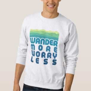 Sudadera Despertar más preocupación Menos/degradado azul