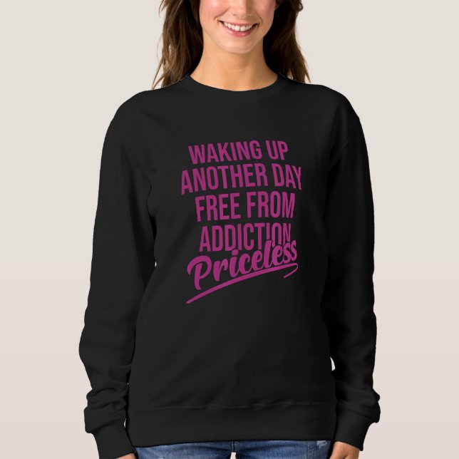 Sudadera Despertar otro día libre de adicciones (Anverso)