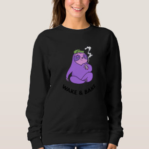 Sudadera Despertar y Hornear Fumeta Panda Lindo Marihuana C