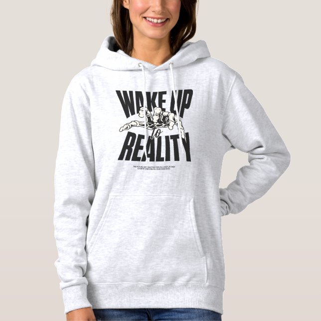 Sudadera Despierta A La Realidad | Casual Hoodie (Anverso)