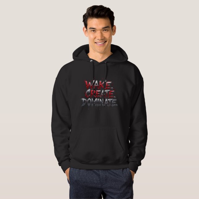 Sudadera Despierta. Crear. Dominar. (Anverso completo)
