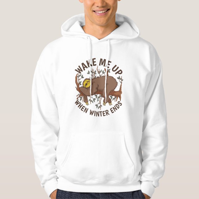 Sudadera Despiértame Cuando Termine el Invierno Arte Divert (Anverso)