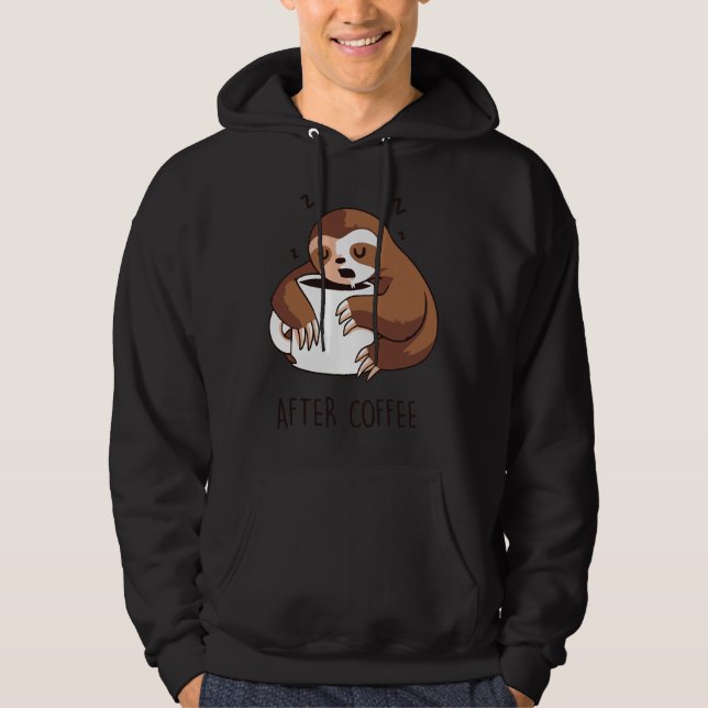 Sudadera Después de Coffee Sloth (Anverso)