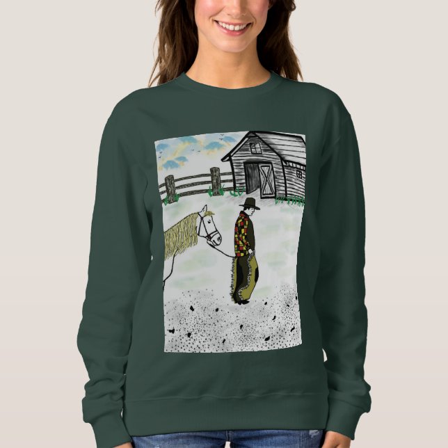 Sudadera Después de una equitación (Anverso)