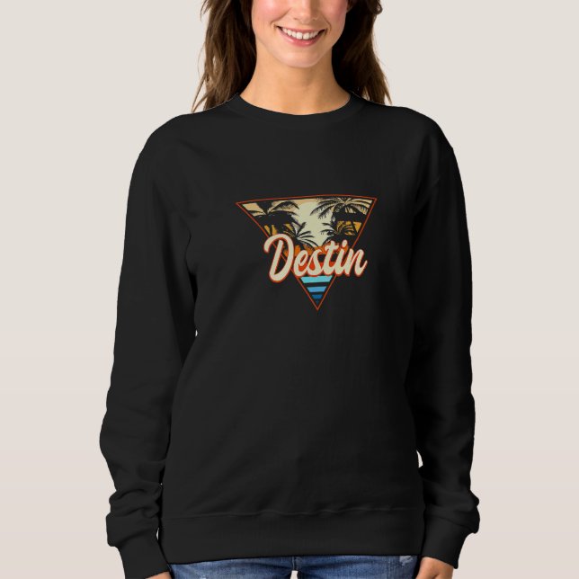 Sudadera Destin Florida Beach Fl Beach Bum Walton Summer (Anverso)