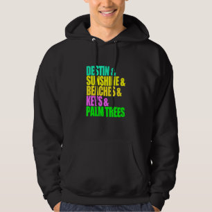 Sudadera Destin Florida Playas Palmeras Sunshine Vacatio