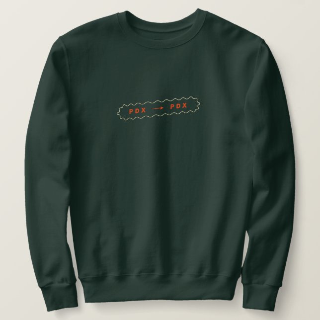 Sudadera Destitución oficial de Portland Staycshirt PDX a P (Anverso del diseño)