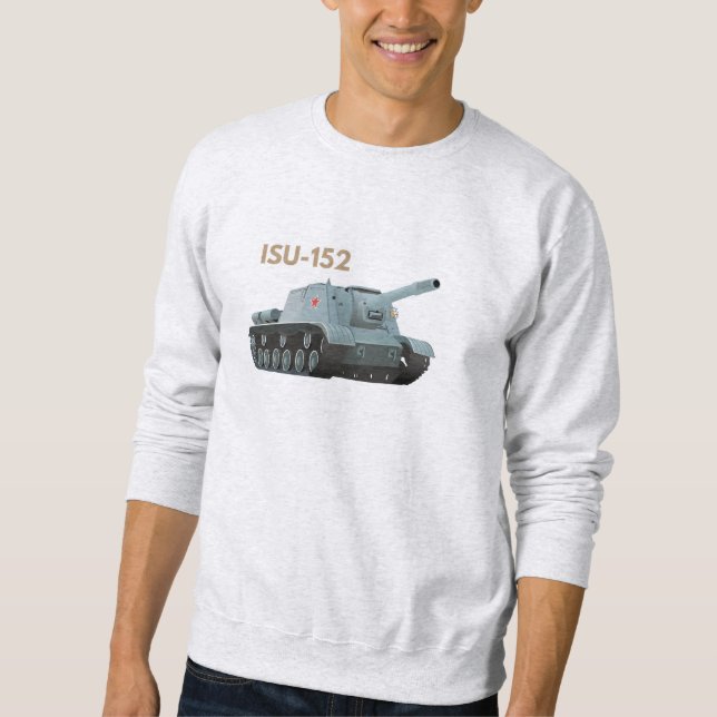 Sudadera Destructor soviético de tanques ISU-152 WW2 (Anverso)