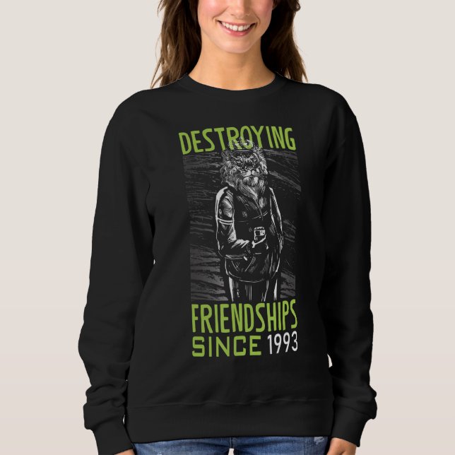 Sudadera Destruir la amistad desde 1993 (Anverso)
