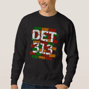 Sudadera DET 313 Código de Área de Detroit Grafiti