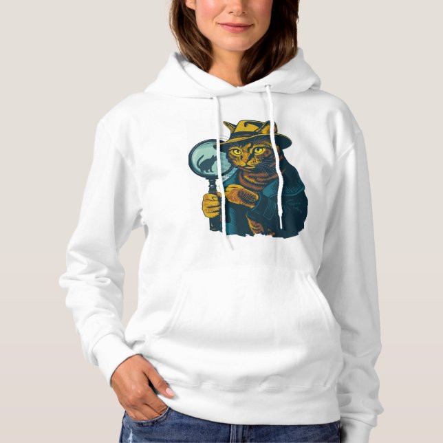 Sudadera Detective Cat Mystery (Anverso)