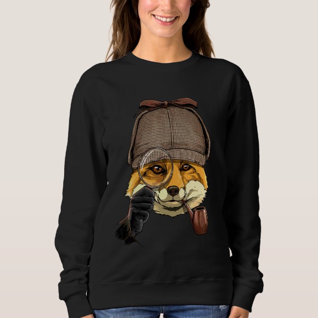 Sudadera Detective Fox Espía Inspector Investigador Privado (Anverso)