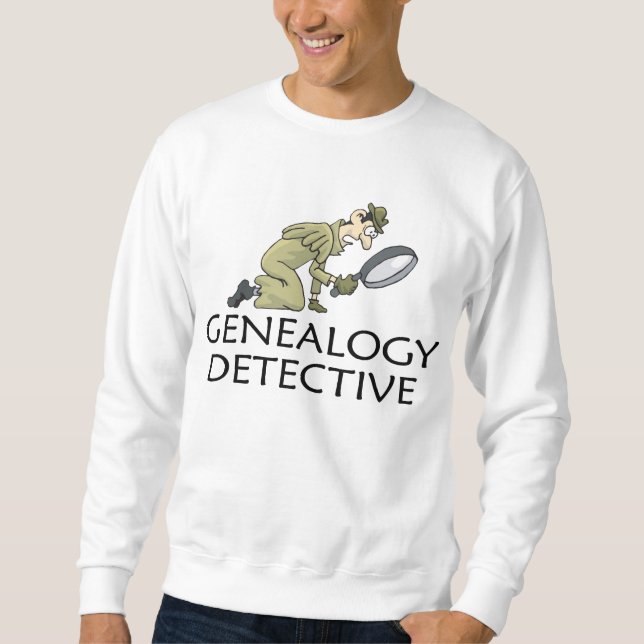 Sudadera Detective privado de la genealogía (Anverso)