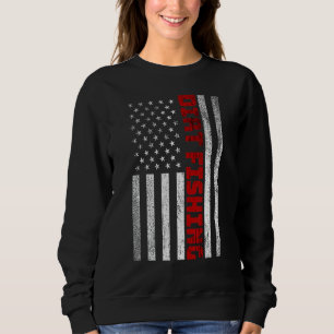 Sudadera Detector de Metales Pesca de Tierra Bandera Americ