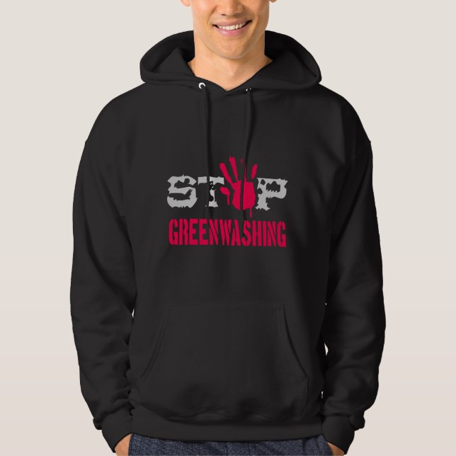 Sudadera Detener el Greenwash (Anverso)