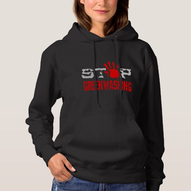 Sudadera Detener el lavado verde (Anverso)