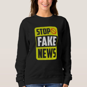Sudadera Detener noticias falsas Libertad de prensa Derecho