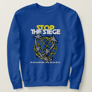 Sudadera Detengan la hambruna de asedio en Gaza