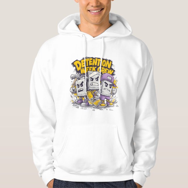 Sudadera Detention Week Crew – Divertido Humor Escolar Call (Anverso)