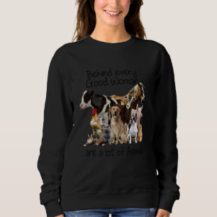 Sudadera Detrás De Cada Buena Mujer Hay Muchos Animales Far