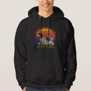 Sudadera Detrás de cada buena mujer hay muchos animales Ret