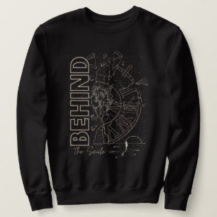 Sudadera Detrás de la sonrisa estética Gráfico emocional
