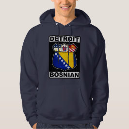 Sudadera Detroit Bosnio-American Design Hoodie
