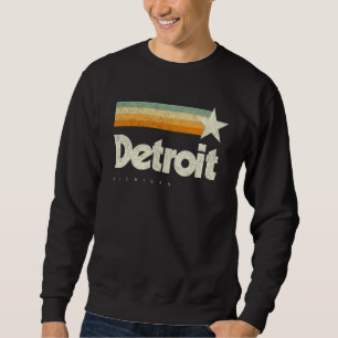 Sudadera Detroit City Michigan Único Guay Classic Americano