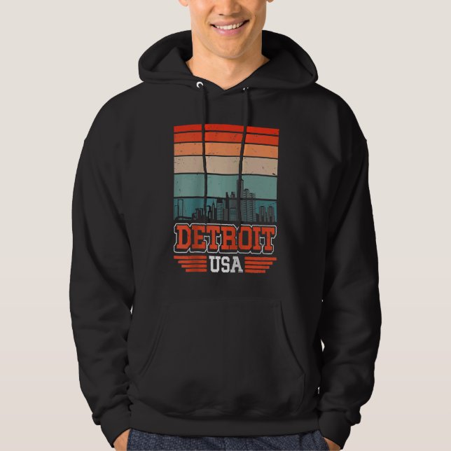 Sudadera Detroit Michigan Estados Unidos Retro Vintage Suns (Anverso)