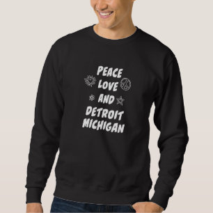 Sudadera Detroit Michigan Mi Resident Detroiter