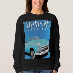 Sudadera Detroit Michigan Usa Cart Poster