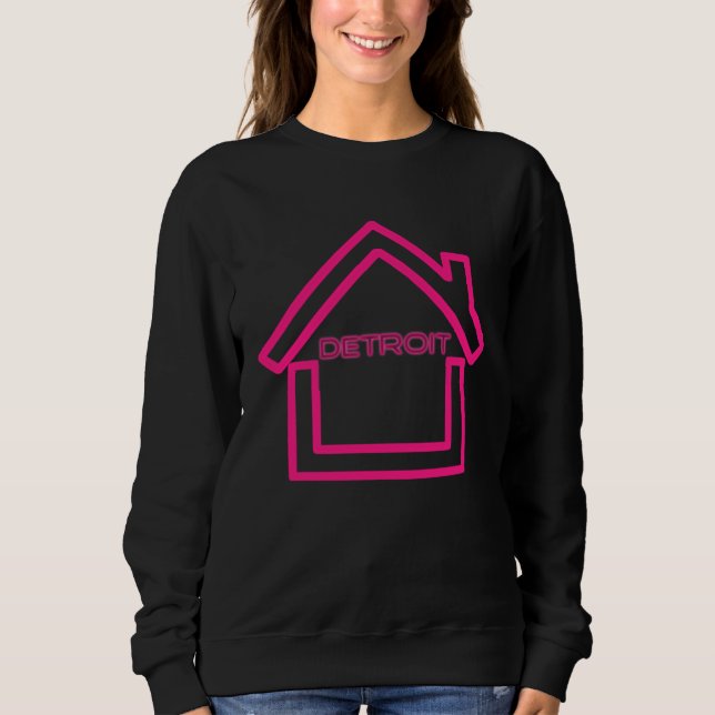 Sudadera Detroit Techno  EDM Rave DJ Clothing Detroit House (Anverso)