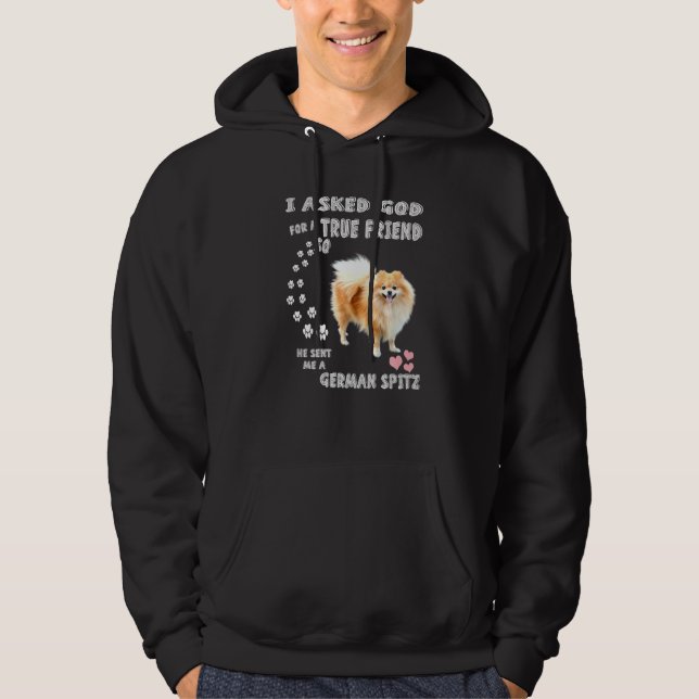 Sudadera Deutscher Spitz Mom Fluffy Dog Dad Print Cute Germ (Anverso)