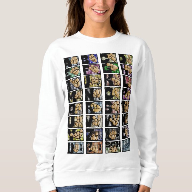 Sudadera Deutsches Fingeralphabet 3 (2025) (Anverso)