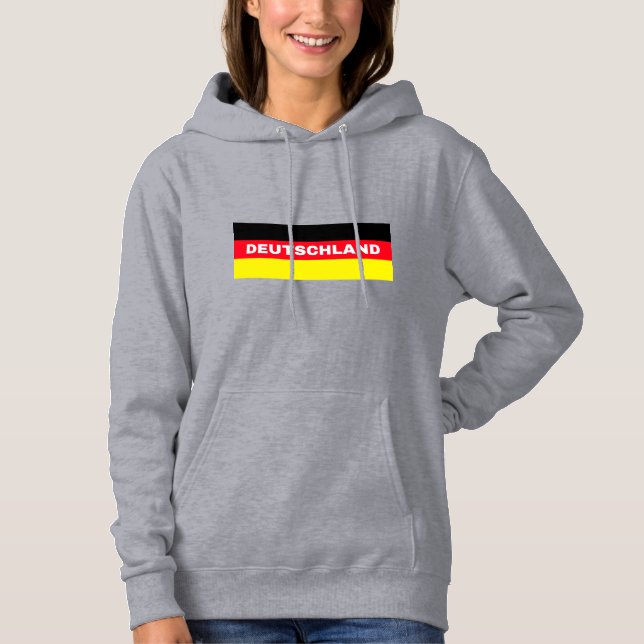 Sudadera Deutschland en colores de bandera alemana (Anverso)