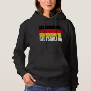 Sudadera Deutschland Flag Grunge Vintage Souvenir Alemania