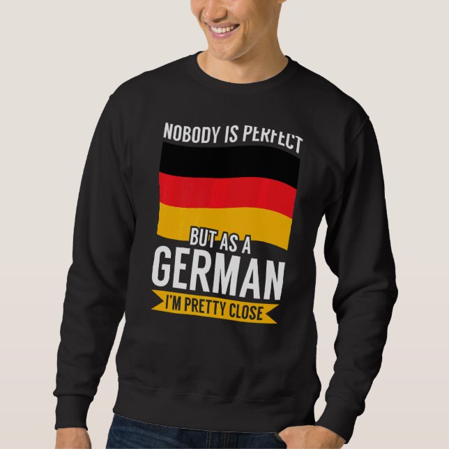 Sudadera Deutschland No soy perfecto, pero soy alemán, soy  (Anverso)